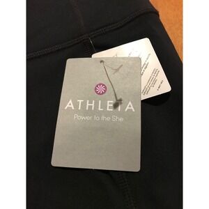 Athleta Mesh Capri Leggings Size XS Unique Criss Cross‎ Crochet UPF 50 New!